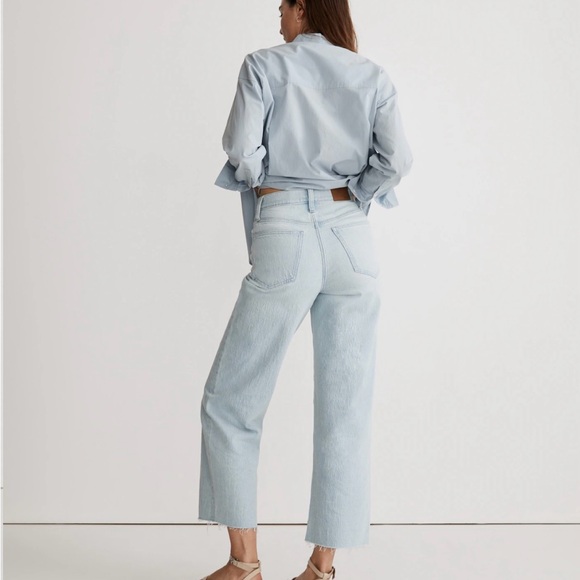 Madewell The Perfect Vintage Wide-Leg Crop Women’s Jean - Size 25 - Picture 4 of 9